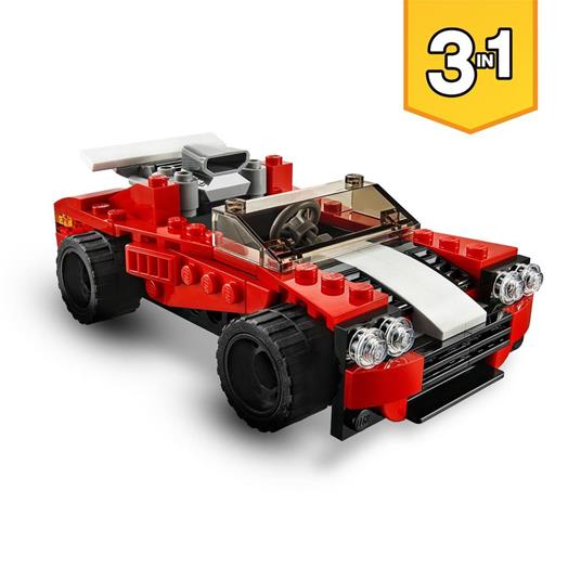 LEGO Creator 31100 3 in 1 Auto Sportiva - Hot Rod - Kit di Costruzione  Aereo, Giocattoli per Bambini e Bambine - LEGO - Creator - Automobili -  Giocattoli | IBS
