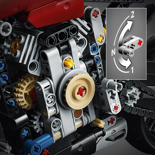 LEGO Technic 42107 Ducati Panigale V4 R, Moto Giocattolo da