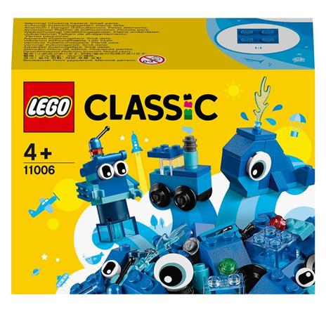 LEGO Classic Mattoncini e Ruote, Set di Costruzioni per Bambini 4 Anni con  Macchinine Giocattolo, Trenino, Robot, 11014