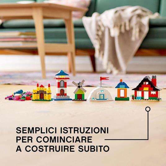 LEGO Classic 11008 Mattoncini e Case, Giochi Creativi per Bambino e Bambina  dai 4 Anni in su, 6 Facili Modelli - LEGO - Classic - Set mattoncini -  Giocattoli