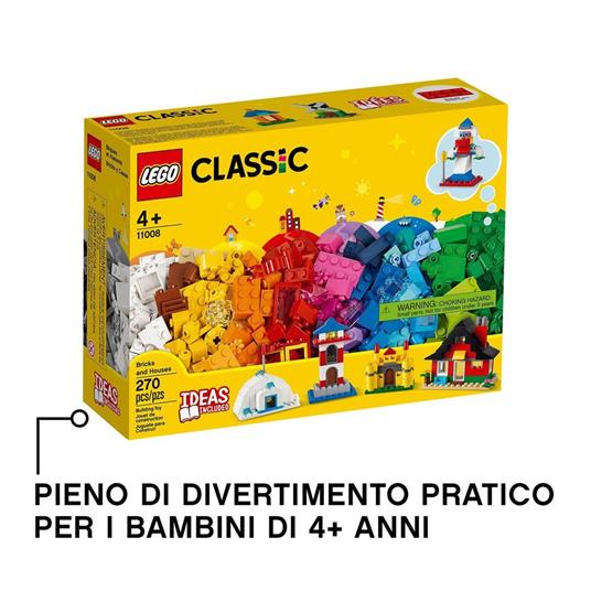 LEGO Classic 11008 Mattoncini e Case, Giochi Creativi per Bambino e Bambina  dai 4 Anni in su, 6 Facili Modelli - LEGO - Classic - Set mattoncini -  Giocattoli | IBS