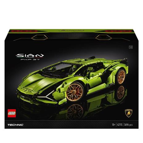 LEGO Technic 42115 Lamborghini Sián FKP 37, Set con Auto Sportiva, Modellino di Macchina da Costruire per Adulti, Idea Regalo - 3