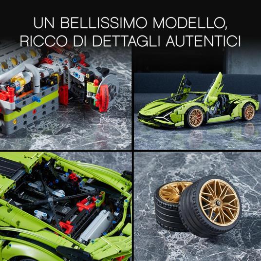 LEGO Technic Lamborghini Sián FKP 37, Set di Costruzioni per Adulti,  Modello da Collezione Esclusivo, 42115 