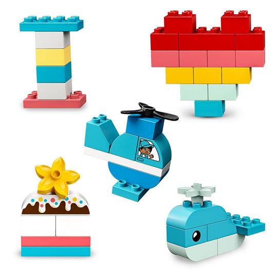 LEGO DUPLO 10909 Classic Scatola Cuore, Primi Mattoncini Colorati da Costruzione, Giochi Educativi e Creativi per Bambini - 5