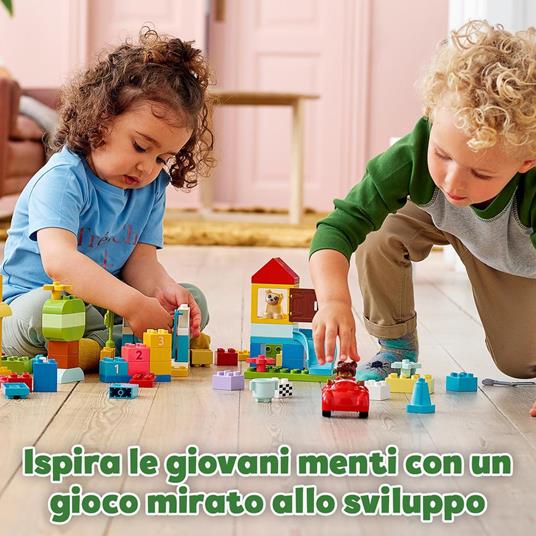 LEGO DUPLO 10914 Classic Deluxe Contenitore di Mattoncini Grande, Giochi  Educativi per Bambini Creativi di 1,5+ Anni - LEGO - Duplo - Set mattoncini  - Giocattoli | IBS