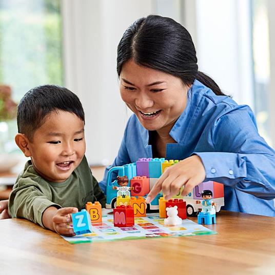LEGO DUPLO 10915 Camion dell'Alfabeto, Mattoncini per l'Apprendimento delle  Lettere, Giochi Educativi per Bambini 1,5+ Anni - LEGO - Duplo - Mezzi  pesanti - Giocattoli | IBS