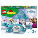 LEGO DUPLO Princess 10920 Il Tea Party di Elsa e Olaf, Set da Costruzione con Mattoncini Grandi, Dolcetti e Teiera