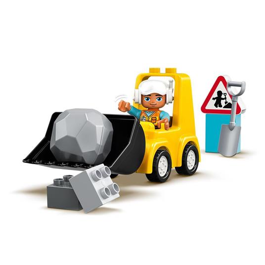LEGO DUPLO Town 10930 Bulldozer, Veicoli da Cantiere Giocattolo, Sviluppo delle Abilità Motorie, Giochi per Bambini - 3