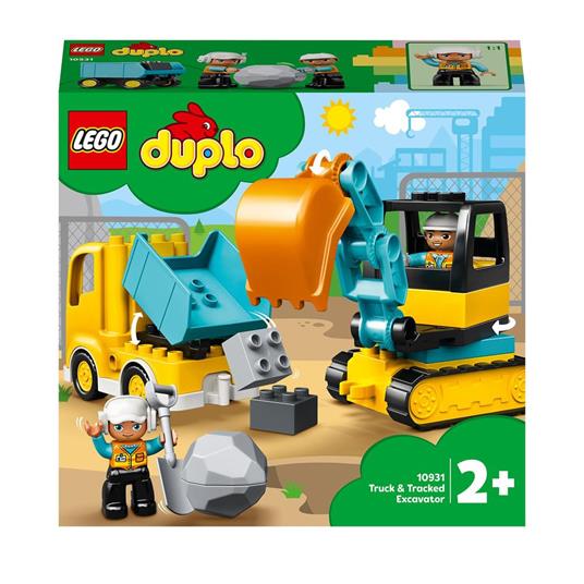 LEGO DUPLO Town (10931). Camion e scavatrice cingolata - LEGO - Duplo Town  - Edifici e architettura - Giocattoli | IBS