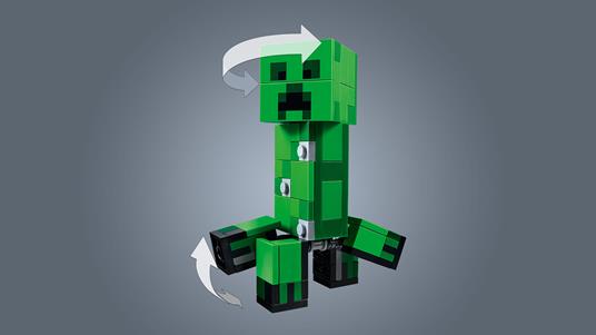 LEGO Minecraft Maxi-figure Creeper e Gattopardo, Set da Costruzione,  Giocattoli per Bambini dai 7 Anni in su, 21156 