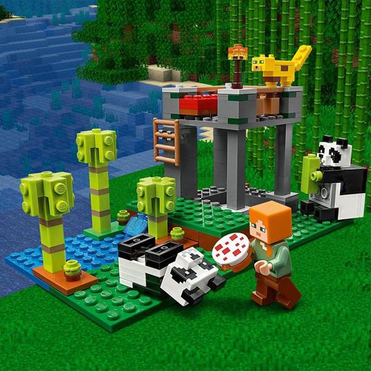 LEGO Minecraft 21158 LAllevamento di Panda, Set da Costruzione con le Figure di Alex e degli Animali, Giochi per Bambini - 6