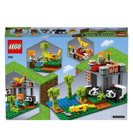 LEGO Minecraft 21158 LAllevamento di Panda, Set da Costruzione con le Figure di Alex e degli Animali, Giochi per Bambini - 8