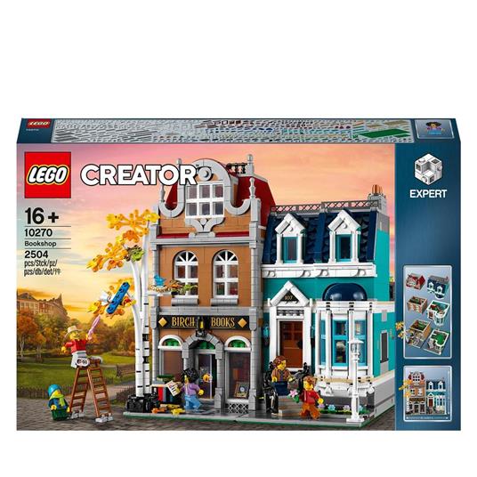 LEGO Creator 10270 Libreria Set Modulare da Collezione per Adulti Modellino  da Costruire Idea Regalo Decorazione di Casa - LEGO - Creator - Edifici e  architettura - Giocattoli | IBS