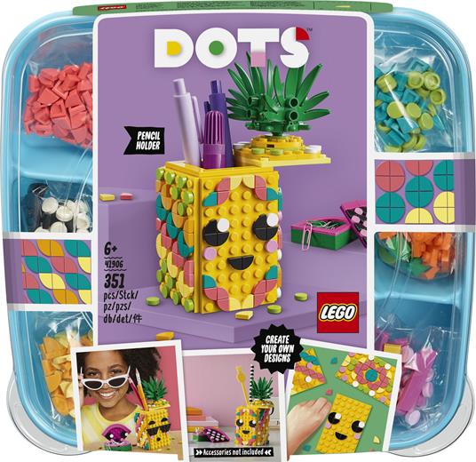 LEGO DOTS (41906). Ananas Portapenne - 12