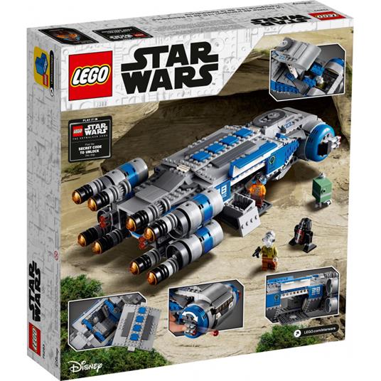 LEGO Star Wars (75293). Nave Da Trasporto I-TS Della Resistenza - LEGO - Star  Wars - Astronavi - Giocattoli | IBS