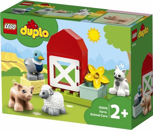 LEGO DUPLO Town 10949 Gli Animali della Fattoria, con Anatra, Maiale, Gatto  e Mucca Giocattolo, Giochi Creativi per Bambini - LEGO - Duplo Town -  Animali - Giocattoli