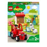 LEGO DUPLO Town 10950 Il Trattore della Fattoria e i Suoi Animali, con Pecora e Contadino, Giocattolo per Bambini