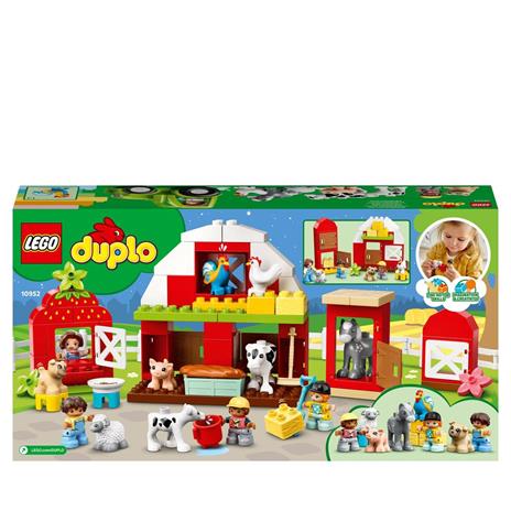 LEGO DUPLO Town 10952 Fattoria con Fienile, Trattore e Animali, Giocattolo  con Cavallo, Maiale e Mucca, per Bambini - LEGO - Duplo Town - Animali -  Giocattoli | IBS