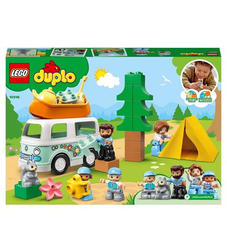 LEGO DUPLO Town 10946 Avventura in Famiglia sul Camper Van, Giochi Educativi per Bambini dai 2 Anni in su, Set Costruzioni - 8