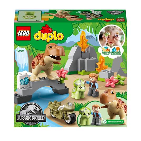 LEGO DUPLO Jurassic World 10939 Fuga del T. rex e del Triceratopo,  Dinosauri Giocattolo, Mattoncini Creativi - LEGO - Duplo Jurassic World -  TV & Movies - Giocattoli | IBS