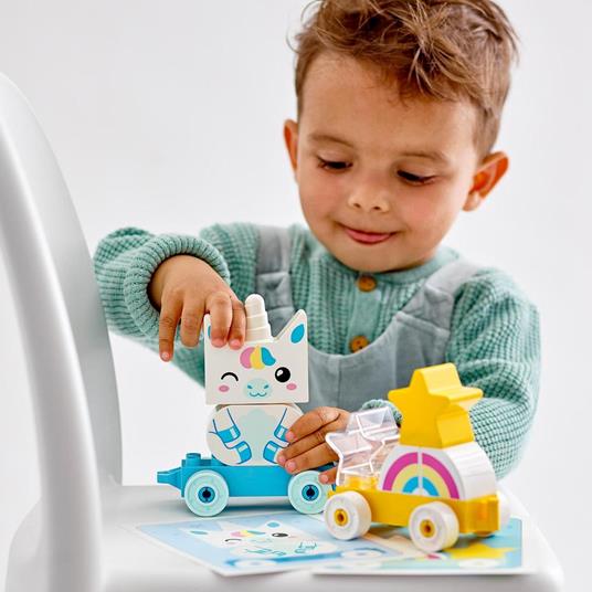 LEGO DUPLO 10953 Unicorno, Giochi per Bambini di 1,5+ Anni, Treno  Giocattolo, Set di Costruzioni