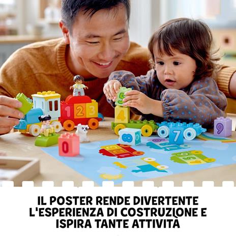 LEGO DUPLO 10954 Treno dei Numeri Giocattolo - Impariamo a Contare, Giochi Educativi con Cane Giocattolo per Bambini 18+ mesi - 6