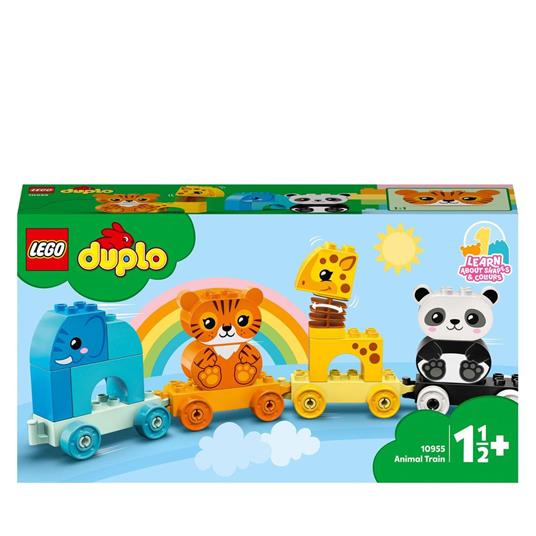 LEGO DUPLO My First 10955 Il Treno degli Animali, con Elefante, Tigre,  Panda e Giraffa, Giochi Educativi Bambini 1,5+ Anni - LEGO - Duplo My First  - Animali - Giocattoli | IBS