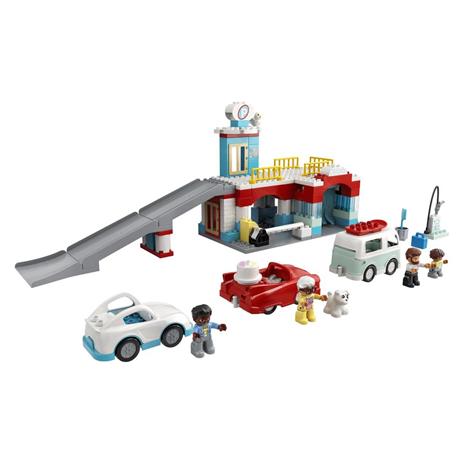 LEGO DUPLO Town 10948 Autorimessa e Autolavaggio, Garage per Macchine Giocattolo con Camper e 2 Auto - 7