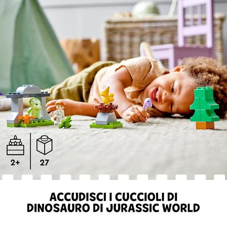 LEGO DUPLO Jurassic World 10938 lAsilo Nido dei Dinosauri, Giocattolo con Mattoncini Grandi - 2