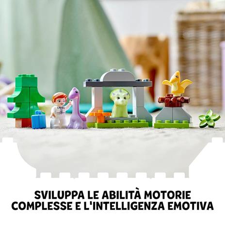 LEGO DUPLO Jurassic World 10938 lAsilo Nido dei Dinosauri, Giocattolo con Mattoncini Grandi - 4