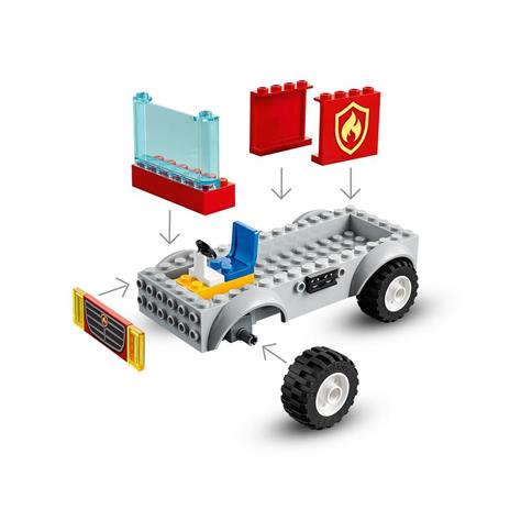 LEGO City 60280 Autopompa con Scala con Minifigure Pompiere, Idea Regalo per Bambini e Bambine dai 4 Anni in su - 6