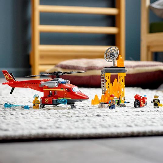 LEGO City 60281 Elicottero Antincendio con Motocicletta e Minifigure  Pompiere e Pilota - LEGO - City - Mestieri - Giocattoli | IBS