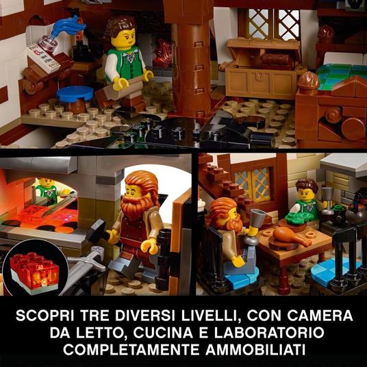 TOYSCENTER - CATALOGO DI NATALE - LEGO Ideas Fabbro Medievale, Set da  Costruzione per Adulti, Modello da Esposizione e Collezione con Officina,  21325