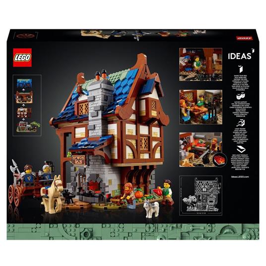 LEGO Ideas 21325 Fabbro Set Costruzioni per Adulti Casa Medievale Minifigure e Accessori Decorazione di Casa Idea Regalo - 9