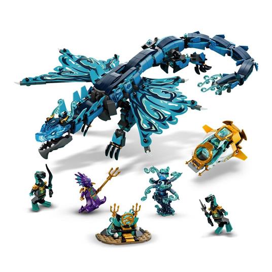 LEGO NINJAGO 71754 Dragone dell'Acqua, Drago Giocattolo Ninja, Costruzioni per Bambini dai 9 anni con 5 Minifigure - 3