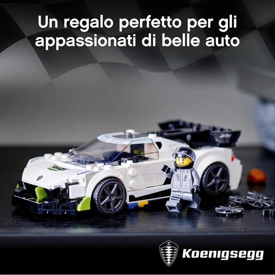 LEGO Speed Champions 76900 Koenigsegg Jesko, Auto Sportiva con Minifigure del Pilota, Macchina Giocattolo per Bambini - 3