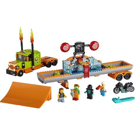 LEGO City 60294  Stunt Show Truck & Motorbike  with Racer  Minifigure - 7