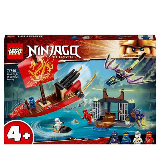 LEGO NINJAGO 71749 Il Volo Finale del Vascello del Destino, Nave Giocattolo  per Bambini dai 4 Anni con Drago e 4 Minifigure - LEGO - Ninjago - Generici  - Giocattoli | IBS