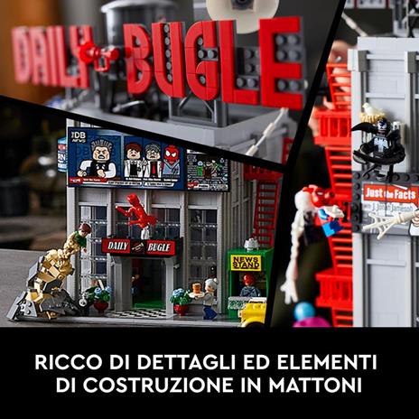 LEGO Marvel 76178 Daily Bugle di Spider-Man, Iconico Set da Collezione per Adulti con 25 Minifigure, Idea Regalo - 3