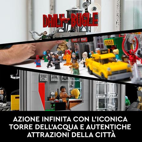 LEGO Marvel 76178 Daily Bugle di Spider-Man, Iconico Set da Collezione per Adulti con 25 Minifigure, Idea Regalo - 5