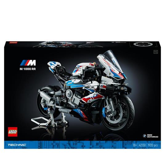 LEGO Technic 42130 BMW M 1000 RR, Moto per Adulti da Costruire, Idea Regalo da Collezione, Modellino Replica Superbike