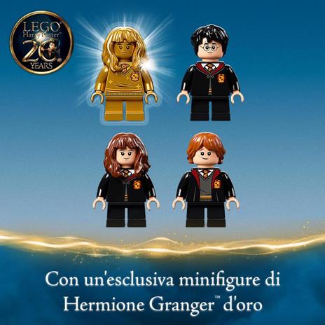 LEGO Harry Potter 76387 Hogwarts: Incontro con Fuffi, Castello Giocattolo con Minifigure d'Oro del 20° Anniversario - 5