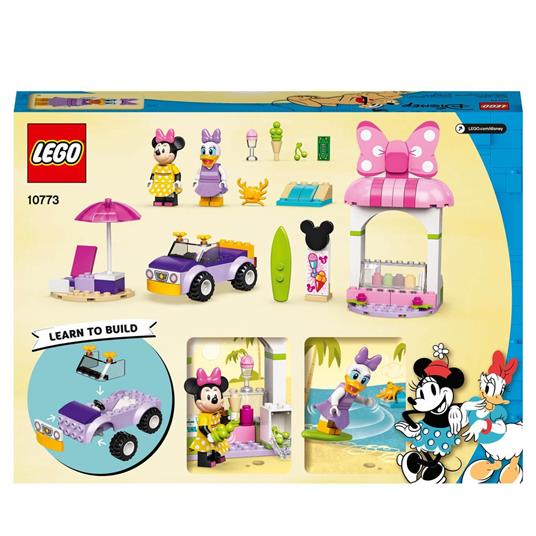 LEGO Disney 10773 Mickey and Friends La Gelateria di Minnie, Macchina  Giocattolo con 2 Minifigure, Set per Bambini dai 4 Anni - LEGO - Disney -  Edifici e architettura - Giocattoli