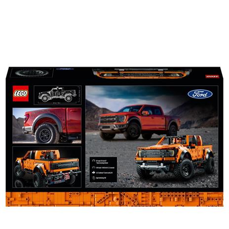 LEGO Technic 42126 Ford F-150 Raptor Furgone pick-up, Set Costruzioni Avanzato per Adulti, Modellino Auto da Costruire - 8