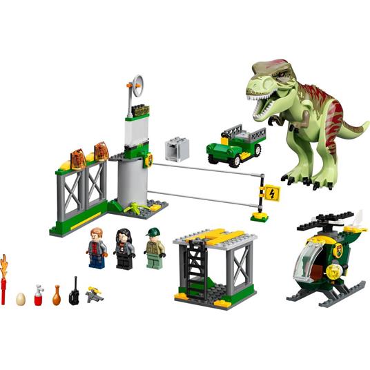 LEGO Jurassic World 76944 La Fuga del T. rex, Include 3 Minifigure e un Dinosauro Giocattolo, Giochi per bambini di 4+ anni - 8