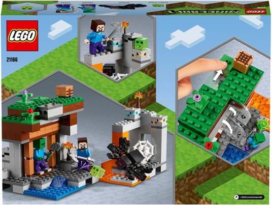 LEGO Minecraft 21166 La Miniera Abbandonata, Set Costruzioni, Grotta di  Zombi, Slime Vivente, Steve e Figure di Ragno - LEGO - Minecraft - TV &  Movies - Giocattoli | IBS
