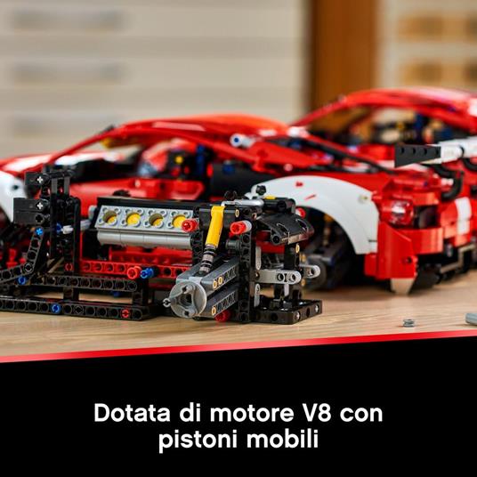 LEGO Technic 42125 Ferrari 488 GTE “AF Corse #51”, Modello Auto Sportiva da  Corsa, Set da Collezione per Adulti - LEGO - Technic - Automobili -  Giocattoli | IBS