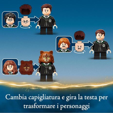 LEGO Harry Potter 76386 Hogwarts: Errore della Pozione Polisucco, Castello Giocattolo con Minifigure d'Oro 20° Anniversario - 4