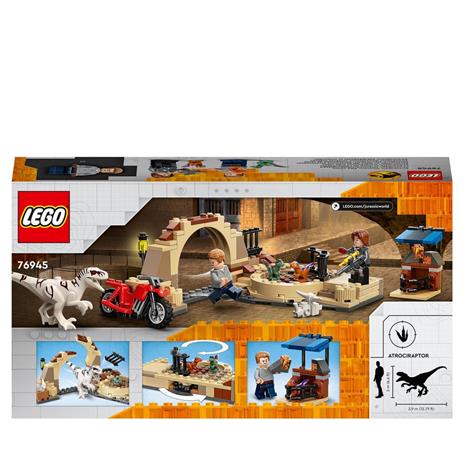 LEGO Jurassic World 76945 Atrociraptor: Inseguimento sulla Moto, con Dinosauro Giocattolo, Giochi per Bambini di 6+ Anni - 8