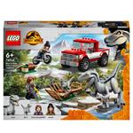 LEGO Jurassic World 76946 La Cattura dei Velociraptor Blue e Beta, Giochi per Bambini di 6+ Anni con Dinosauri Giocattolo